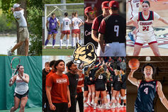 A collage of different IU Kokomo athletes.